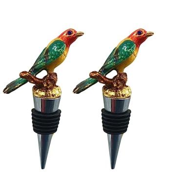 Imagem de Rolhas de vinho em formato de pássaro para garrafas de vinho, silicone, reutilizável, tampa de saída de vinho, tampa de garrafa, rolhas seladoras de garrafas, acessórios de vinho fofos, acessórios