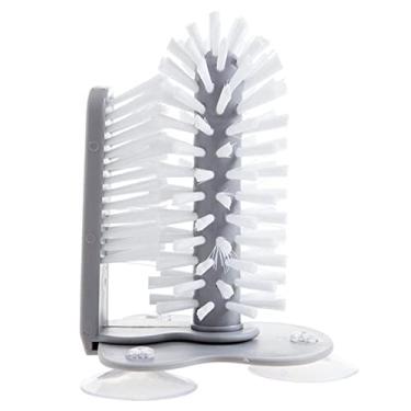 Imagem de Escova de limpeza de garrafa de água, lavadora de vidro, limpador de copo de vidro com base de sucção, escova de cerdas para copo de vidro