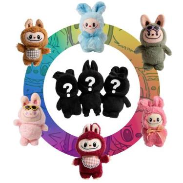 Imagem de 6 Pelúcia Labubu Chaveiro Monstro Pingente Surpresa Tik Tok - Toys 2u