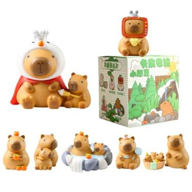 Imagem de Capybara Blind Box Figures, Cute Capybara Mystery Bag Random Design Action Figures Collectible Home Decorations, Desk Accessories Figurine Holiday Birthday Gifts -Daily Happy Life (Whole Set)
