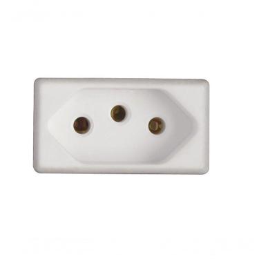 Imagem de Módulo Tomada 2p+t Tramontina 10a 250v Branco 57115/030