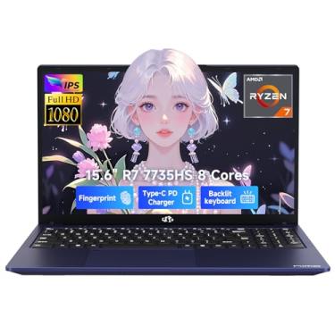 Imagem de NIMO 15.6" IPS FHD-Gaming-Laptop, 8 Cores Ryzen 7 7735HS 32GB DDR5 RAM 2TB SSD (Beats i7-12650H Up to 4.75GHz) Radeon 680M GPU-Computer with 100W Type-C Backlit Keyboard Fingerprint