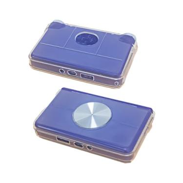 Imagem de Capa transparente para console de jogos retrô Retroid Pocket Flip 2, design aprimorado WUNIAK espesso à prova de arranhões, proteção durável de borracha TPU (transparente).