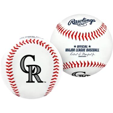 Imagem de Bola de Beisebol Rawlings MLB Colorado Rockies, oficial, branco