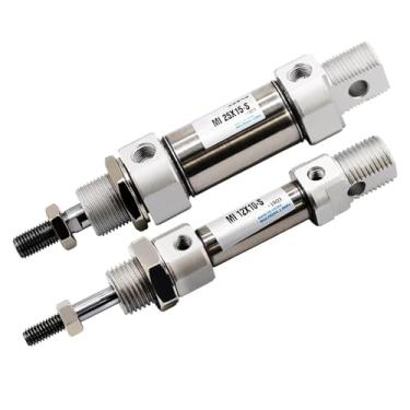 Imagem de FLKPIEGRH MI12x10 15 20 25 30 40 50 60 75 80100125150-S-CA Mini cilindro pneumático pequeno de aço inoxidável (Mi12x150)
