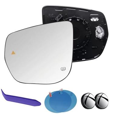 Imagem de EAP Vidro de espelho de motorista compatível com Jeep Grand Cherokee 2022-2026, Grand Cherokee L 2021-2026, aquecido com ponto cego sem escurecimento automático, 68522815AA 68522819AA 68522817AA