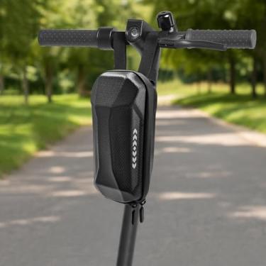 Imagem de Bolsa de armazenamento para guidão frontal para scooter elétrica (2L/3L) - capa rígida à prova d'água para pendurar compatível com Segway Ninebot Max/Xiaomi M366/Gotrax - Bolsa de liberação rápida
