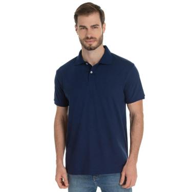 Imagem de Camisa Gola Polo Piquet Masculina Básica Lisa-Masculino