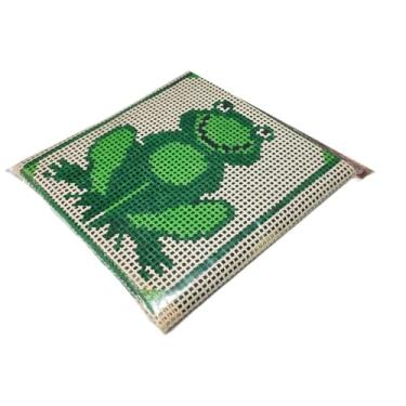 Imagem de Kit para iniciantes em bordado em tela, incluindo fios, agulhas e manual de tapeçaria com meia agulha(012)