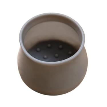 Imagem de Protetor Pe de Cadeira, Kit 24/20/16/12 Protetor Silicone Pé de Mesa e Cadeira Proteger O Piso, 3.5×3×3cm(Cinza,Kit 12)