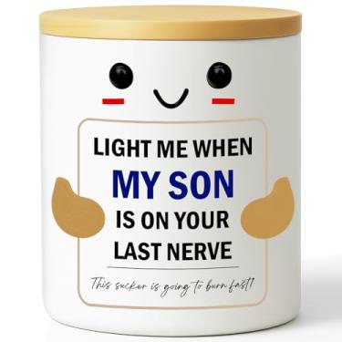 Imagem de Vela motivacional divertida para o filho – presentes atenciosos para ele da mamãe papai, presentes engraçados exclusivos para aniversário, Natal, ocasiões especiais, alívio do estresse, suporte