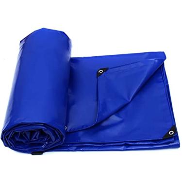 Imagem de Capa de lona resistente à prova d'água 6 x 8 m, lona à prova d'água, lona pequena à prova d'água, com ilhós de alumínio, durável, resistente à água, resistente ao clima, abrigo protetor