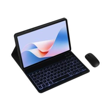 Imagem de Capa Com Teclado Retroiluminado Sem Fio Magnético Removível Para Samsu