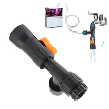 Imagem de Tnfeeon Peças de reposição para troca de água de aquário, 2 bocais de torneira conectores para tanque de peixes