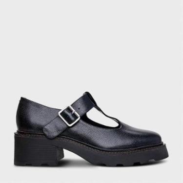 Imagem de Loafer Carrano Mary Jane Tratorada Couro    Feminino-Feminino