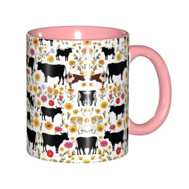 Imagem de Zeraoke Cattle Farm Sanctuary Print Canecas de café criativas, personalizadas, presente para família, tamanho de 325 ml, unissex