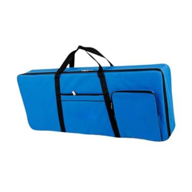 Imagem de Esquirla 61 Caixa de teclado de chave 40.16 "x16.54" x1.97 "Oxford Ploth Anti Shock Sched Tecld Tecld Saco, Azul