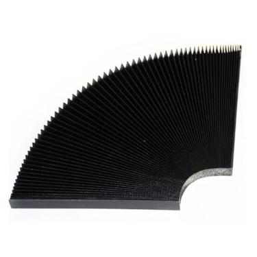Imagem de Pano à prova de poeira órgão capa contra poeira trilho de fole ondulado escudo telescópico para máquina de roteador CNC dobra esticada largura 15 mm (245 x 15 x 1500 mm)