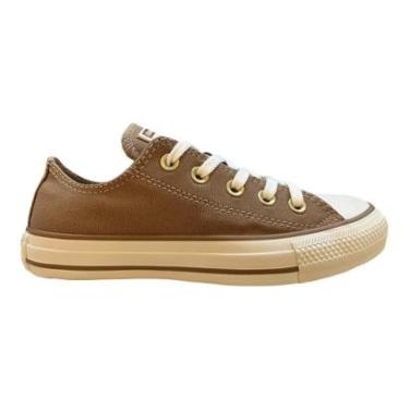 Imagem de Tenis Feminino All Star Original Forrado Lona Ultraconforto Retrô Superleve Ct30380001 Marrom-Feminino