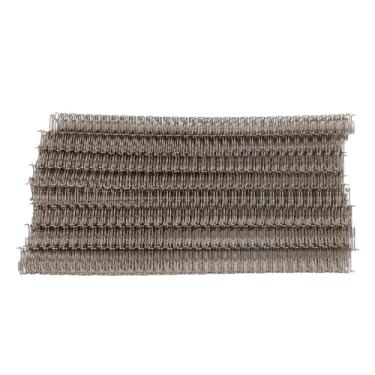 Imagem de Acouto Espinha de Encadernação de Fio Duplo 100 Unidades Espinha de Encadernação de Fio Duplo 100 Capacidade de Folha 3: 1 Passo 34 12,7 Mm de Diâmetro Conjunto de Acessórios Kit Pentes e Espinhos