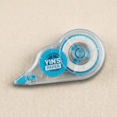 Imagem de Fita Corretiva 12m Yins Paper Ideal Para Papéis Finos Bíblias E Livros Sem Manchar O Verso Ou Rasgar (Amarelo)