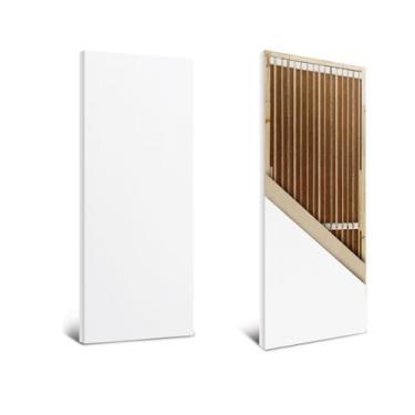 Imagem de Porta Sarrafeada Lisa HDF Pinus Primer UV - JB Paes