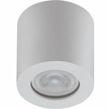 Imagem de Spot de Sobrepor Redondo Branco Bivolt MR16 Luminária de Teto Baixa Zo