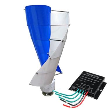 Imagem de 24v,HYZHANHONG Gerador Eólico de Eixo Vertical 12V-220V, com Controlador MPPT, Gerador de Turbina Eólica Maglev 16000W, Moinho de Vento para Sistema Híbrido Eólico Solar