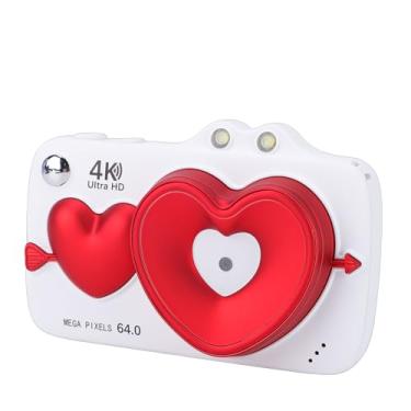 Imagem de EBTOOLS Câmera Digital 4K, 64 MP, Tela Dupla, Zoom Digital 18X, Gravação de Vídeo, Foco Automático, Compartilhamento WiFi, Luz de Preenchimento, Câmera de Vídeo, para Fotografia (Pérola Branca)