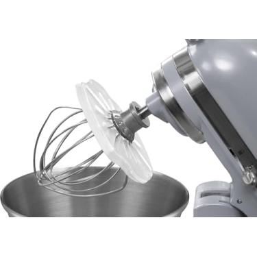 Imagem de Whisk Wiper® PRO para batedeiras, misture sem bagunça, o melhor acessório de batedeira, compatível com misturadores de batedeira com cabeça inclinável de 4,25 l, 4,7 l da KitchenAid, cor: transparente