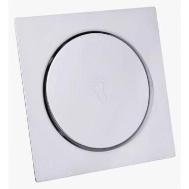 Imagem de Ralo Inteligente Click 10x10 Cm Inox Banheiro Lavabo Veda Cheiro - Jac