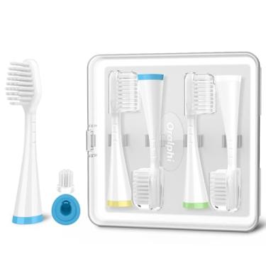 Imagem de Oralphi Cabeças de escova de substituição Sensitive Gum Care para Waterpik Complete Care 5.0/9.0 (CC-01/WP-861), STRB-3WW, cerdas ultra macias com tampa, cabeças de recarga de escova de dentes