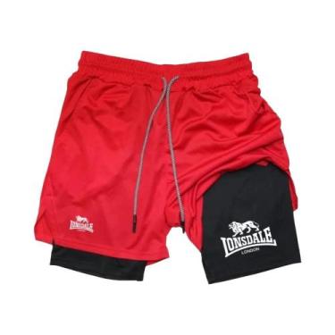 Imagem de Shorts Masculinos 2 Em 1 Para Corrida E Treino Com Compressão, Bolso P