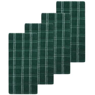 Imagem de Kit 4 Panos De Prato Camesa Chess 45 x 65 cm, Verde