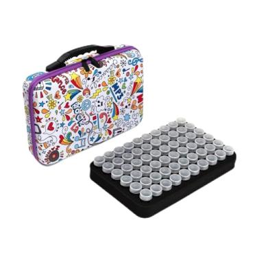 Imagem de Estojo para Armazenamento de Óleos Essenciais Viagem Transporte Apoio 60 Garrafas Óleo Organizador -Choque e -Queda