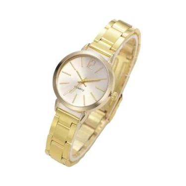 Imagem de Relógio Feminino De Quartzo Branco Moonlight Estilo Simples E Fashioná