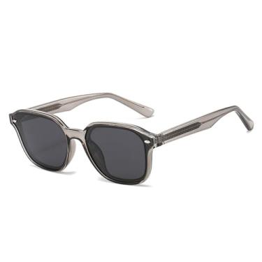 Imagem de Óculos de Sol UV400 - Armação Pequena com Rebites, Estilo Punk, para Homens e Mulheres, Esportes ao Ar Livre, Corrida e Ciclismo, Cor Champagne e Preto