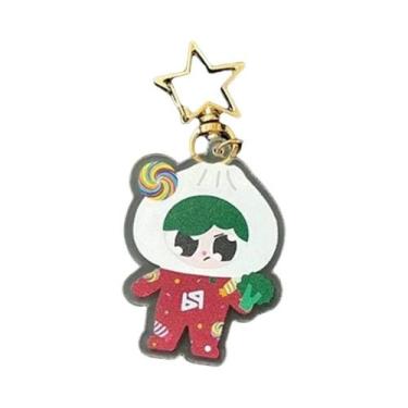 Imagem de Pingente De Chaveiro Acrílico Fofo Em Forma De Estrela, Acessórios Par