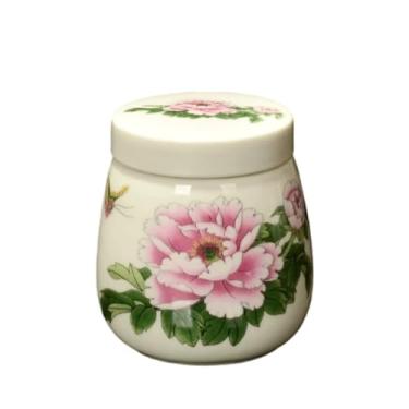 Imagem de Ceramic Storage Jars, Vintage-Inspired Glazed Ceramic Tea Caddy, For Holding Ground Coffee, Sugar, Spices, Etc, A Unique Gift for Tea Enthusiasts (3)