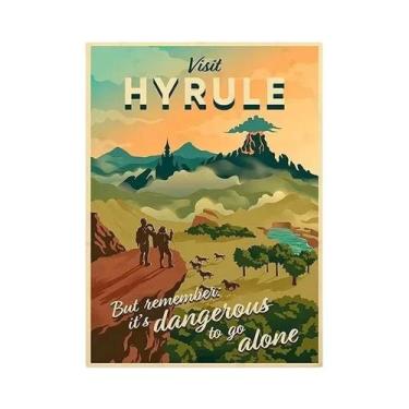 Imagem de Pintura Em Tela De Paisagem De Anime Zelda Hyrule Country Para Decoraç