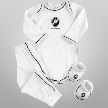 Imagem de Conjunto Vasco Body c/ 3 peças Infantil-Masculino