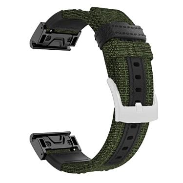 Imagem de KAPPDE Pulseira de relógio de nylon de liberação rápida de 22 de 26 mm para relógio inteligente Garmin Fenix 6X 6 Pro Fenix 7X Fenix 7 Fenix 5X 5 3 3HR 935 945 EPIX (N, para Tactix 7 Pro-Enduro)