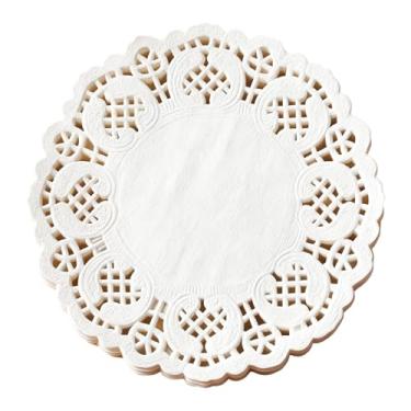 Imagem de Nextpal 280 peças de papel redondas, 11 cm de papel redondo branco para bandejas de sobremesa e pratos de jantar, pequenos acessórios descartáveis para festas de clube e decorações de casamento