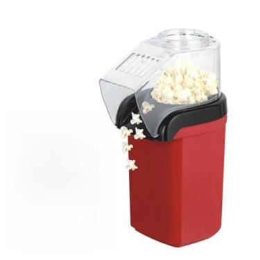 Imagem de Pipoqueira Elétrica Sem Óleo - Bivolt 110V/220V, Máquina para Fazer Pipoca Saudável, Rápida e Compacta, Ideal para Festas e Petiscos Caseiros (110V)