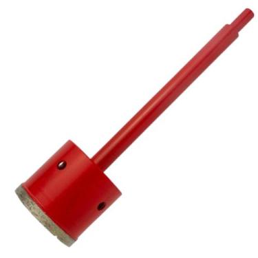 Imagem de Serra Copo Broca Diamantada 53mm Haste E Pino Guia Furadeira Perfurar 