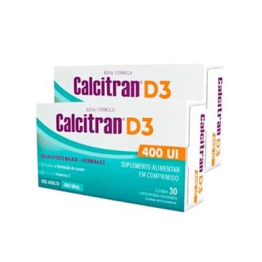 Imagem de Kit 2 Calcitran D3 400UI Com 30 Comprimidos Cada