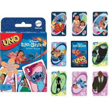 Imagem de Jogo de Cartas UNO Lilo e STITCH Edição Especial com Regra Ohana - UNO