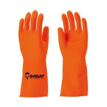 Imagem de Luva de proteção em látex antiderrapante laranja - Imbat, 8