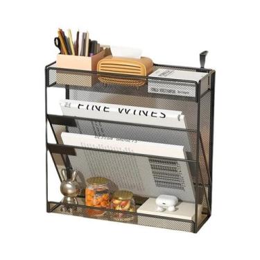 Imagem de Organizador De Arquivos De Mesa Em Malha De 5 Camadas, Suporte Vertica