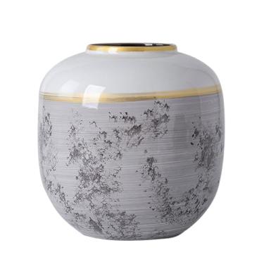 Imagem de KEG801302 Vasos para flores, moderno, criativo, arranjador de flores de cerâmica para casa, sala de estar, entrada, decoração, ornamento, simples, vaso de bancada, vaso decorativo para casa